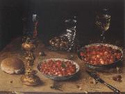Osias Beert Museum national style life with cherries and strawberries in Chinese china shot els Germany oil painting artist